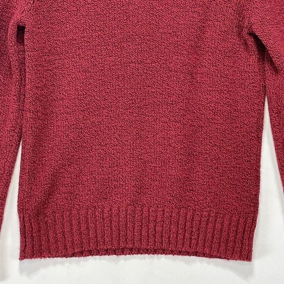 St Johns Bay Women Shawl Sweater Size MP Red Long Sleeves Casual - Picture 5 of 15